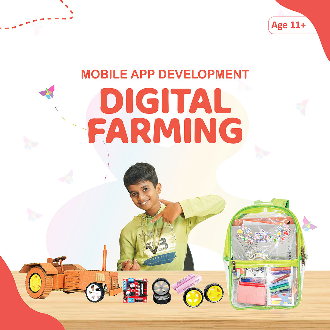 Digital Farming – Mobile App Development Creative Learning Kit (Age 11+ Yrs) with Video Tutorials & Instruction Manual